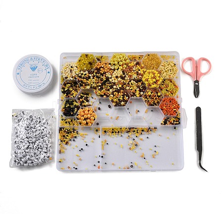 (Defective Closeout Sale: Beads Disordered) DIY 24 Styles ABS & Acrylic Beads Jewelry Making Finding Kit DIY-XCP0003-52-1