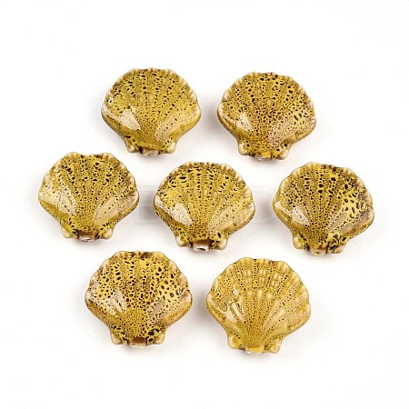 Handmade Porcelain Beads PORC-N009-01G-1