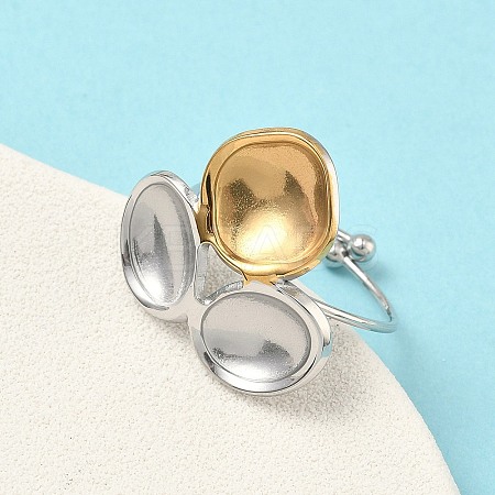 304 Stainless Steel Cuff Rings RJEW-D338-03C-GP-1