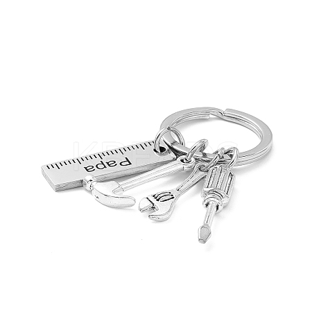 Non-Tarnish Father's Day Theme 201 Stainless Steel Keychain LS-KEYC-A010-03-1