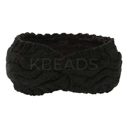 Polyacrylonitrile Fiber Yarn Warmer Headbands with Velvet COHT-PW0001-24B-1