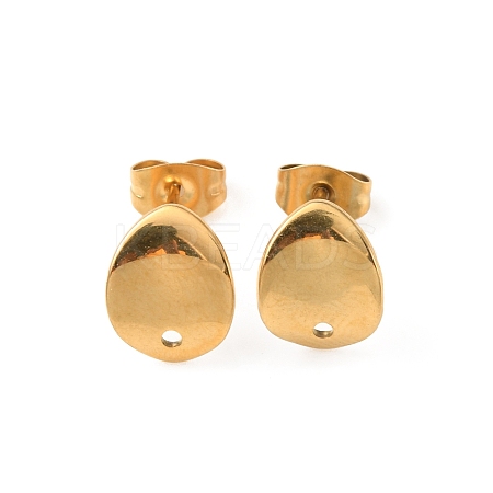 304 Stainless Steel Stud Earring Findings STAS-K254-04G-1