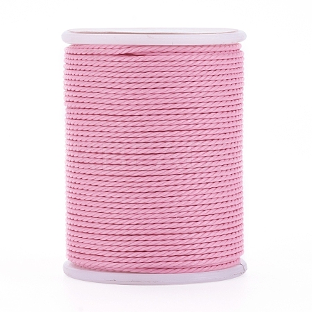 Round Waxed Polyester Cord YC-G006-01-1.0mm-05-1