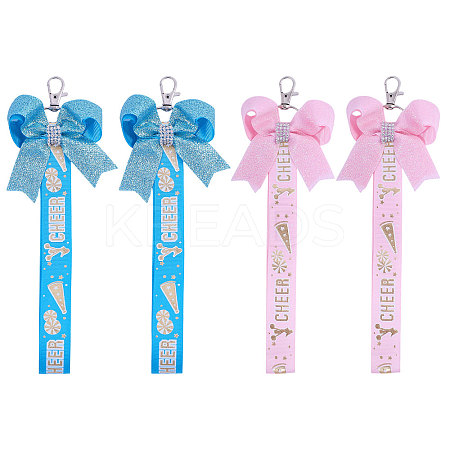 4Pcs 2 Colors Cloth Bowknot Pendant Decoration FIND-CA0010-24A-1