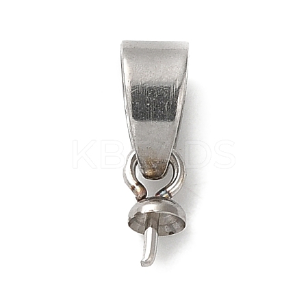 304 Stainless Steel Cup Pearl Peg Bails Pin Pendants STAS-D013-03A-P-1