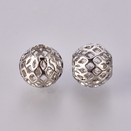Brass European Beads KK-C2990-N-1