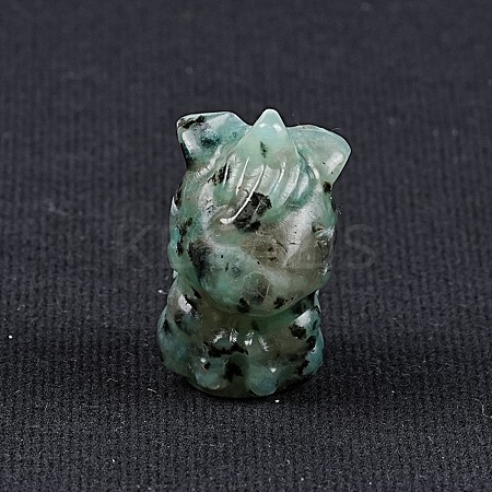 Natural Sesame Jasper Carved Unicorn Figurines Statues for Home Office Desktop Decoration PW-WG35462-17-1