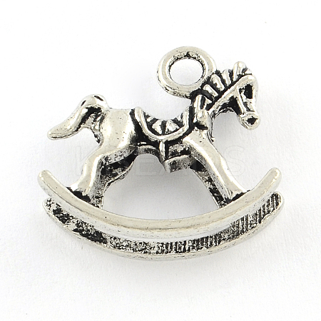 Tibetan Style Rocking Horse Alloy Pendants LS-TIBEP-Q050-20AS-RS-1