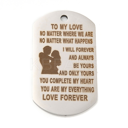 Non-Tarnish Valentine's Day 201 Stainless Steel Pendants STAS-L079-02P-02-1