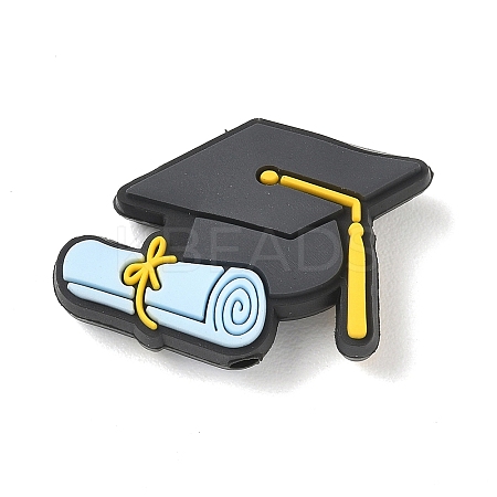 Graduation Theme Silicone Beads SL-CBAF318-B07-1
