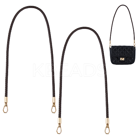 PU Imitation Leather Braided Bag Handles PURS-WH0005-96A-04G-1