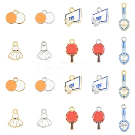20Pcs Alloy Enamel Pendants FIND-FS0004-83-1