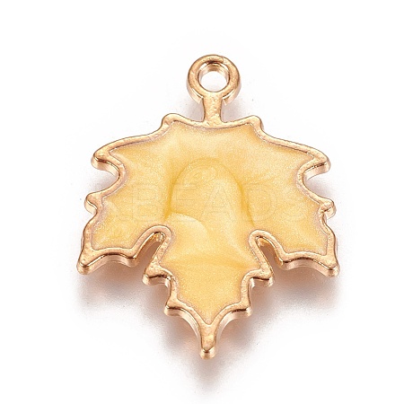 Autumn Theme Zinc Alloy Pendants X-ENAM-I023-06KCG-03-1