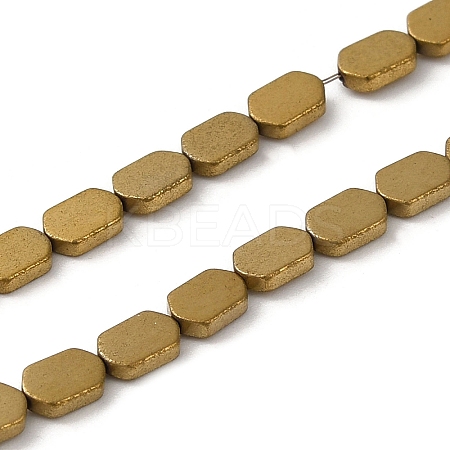 Electroplated Synthetic Non-Magnetic Hematite Beads Strands G-E610-A01-G-1