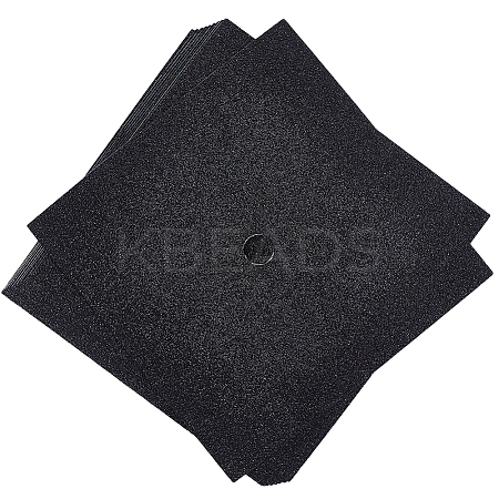 Square EVA Glitter Graduation Cap Topper Stickers DIY-WH20053-05C-1