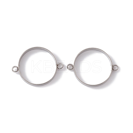Non-Tarnish 201 Stainless Steel Connector Charms STAS-G291-10P-1