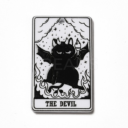 Tarot Theme Printed Acrylic Pendants MACR-G061-04A-1