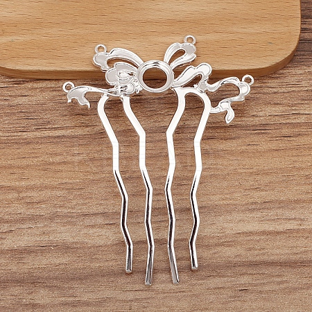 Alloy Hair Comb Findings PW-WGEAC7C-04-1