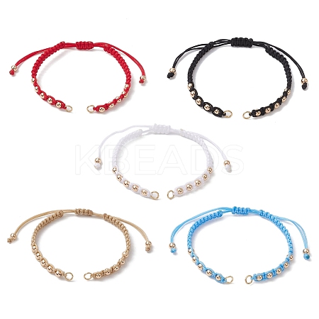 Polyester Braided Bead Bracelet Making AJEW-JB01250-1