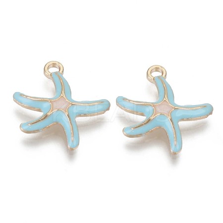 Alloy Enamel Pendants X-ENAM-T009-60A-RS-1