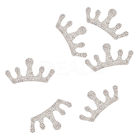 Crown Self Adhesive Rhinestone Appliques DIY-WH0349-70-1