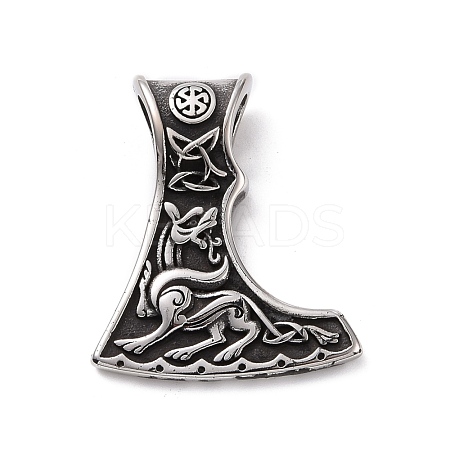 304 Stainless Steel Pendants STAS-J039-14AS-1