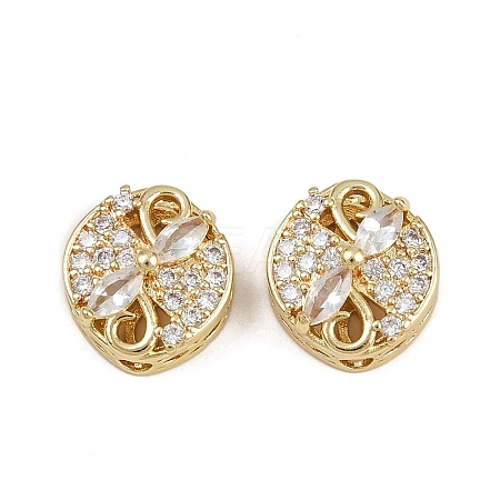 Brass Pave Cubic Zirconia Multi-strand Links ZIRC-F145-06G-01-1