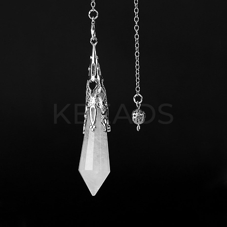 Natural Quartz Crystal Dowsing Pendulum Big Pendants PW-WGF0B2B-02-1