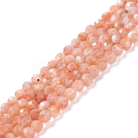 Natural Sunstone Beads Strands X-G-K315-B02-A-1