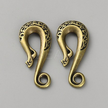 Alloy S-Hook Clasps FIND-WH20007-119AB-1