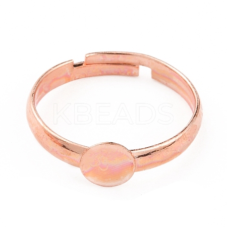 Adjustable Brass Finger Rings Components KK-WH0054-22B-RG-1