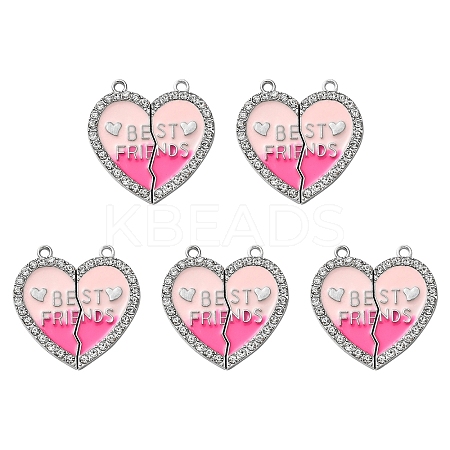 Alloy Enamel Split Pendant ENAM-YW0003-81J-1