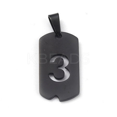 Ion Plating(IP) 304 Stainless Steel Pendants STAS-O127-E03-1