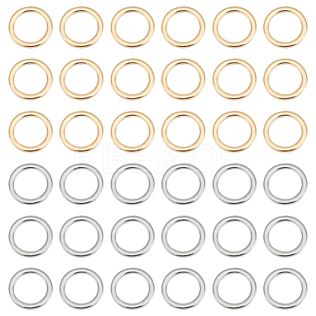50Pcs 2 Style 304 Stainless Steel Linking Rings STAS-UN0041-33-1