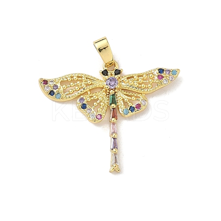 Brass Micro Pave Cubic Zirconia Pendants LS-KK-F905-12G-02-1
