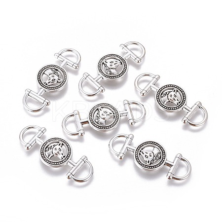 Tibetan Style Alloy Links connectors TIBEP-5193-AS-LF-1