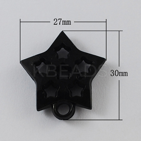 Opaque Acrylic Pendants SACR-R695-1-1