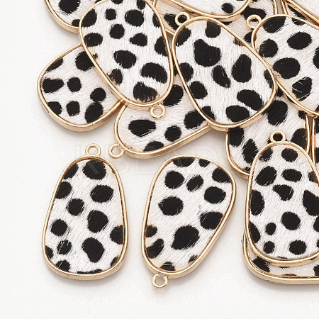 Eco-Friendly Cowhide Leather Pendants FIND-N049-03R-1