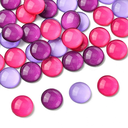 50Pcs 3 Colors Glass Cabochons GGLA-YW0005-01B-1