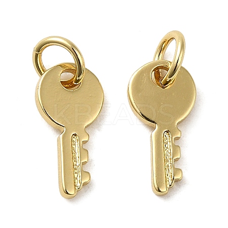 Rack Plating Brass Cubic Zirconia Charms X-KK-Q795-07G-1