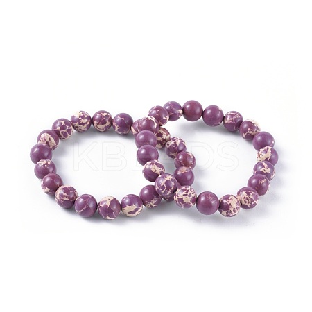 Synthetic Regalite Bead Stretch Bracelets BJEW-K212-C-024-1-1