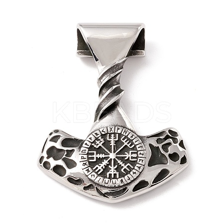 304 Stainless Steel Pendants STAS-M299-23AS-1