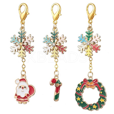 Christmas Theme Alloy Enamel Keychian KEYC-JKC00923-1