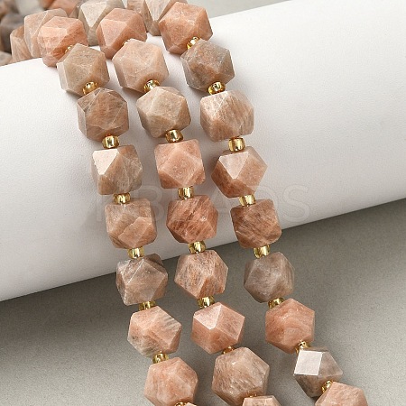 Natural Sunstone Beads Strands G-G271-A01-01-1