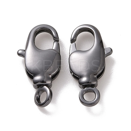 Rack Plating Brass Swivel Lobster Claw Clasps X-KK-K238-39B-L-1