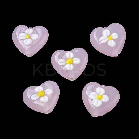 Handmade Lampwork Enamel Beads LAMP-Z020-03B-1