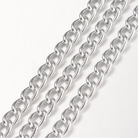 Aluminium Twisted Curb Chains CHA-K001-03S-1