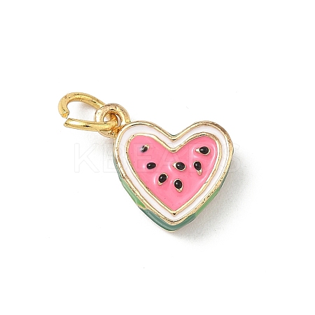 Brass Enamel Pendants KK-H523-01D-G-1