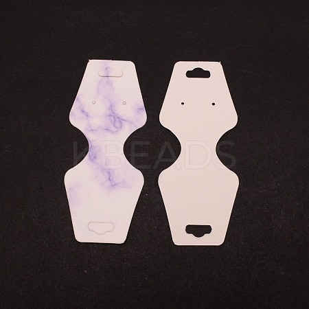 Jewelry Display Marble Texture Paper Cards CDIS-WH0024-04B-1