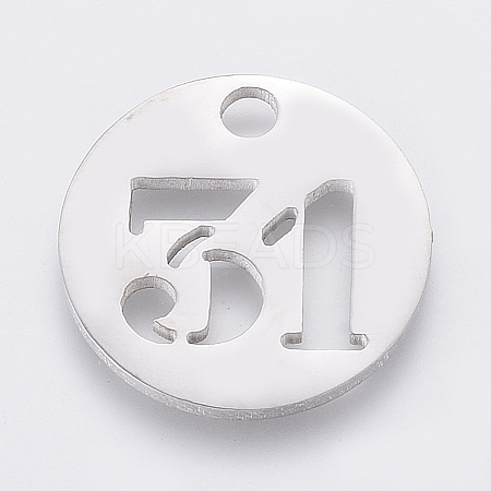 Non-Tarnish 304 Stainless Steel Pendants STAS-F233-31-P-1